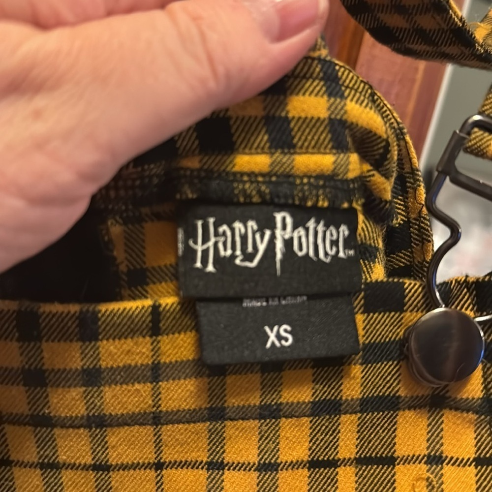 Hot Topic Harry Potter Hufflepuff Plaid Skirtall Size XS - Picture 7 of 9